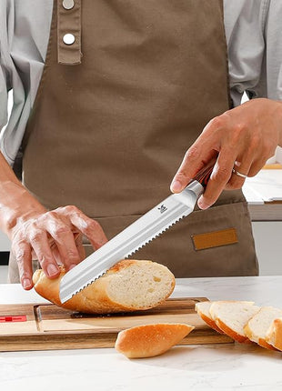 MSY BIGSUNNY 5pcs Knife Set Kitchen Utensils Knife, German Stainless Steel Professional Chef Kitchen Knife Set, Tang Series