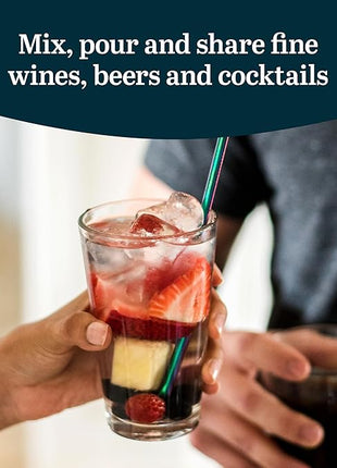 Libbey Bar Essentials Tumbler Glasses Set of 6, Modern Style 16 Oz Glass Set, Dishwasher Safe Tall Drinking Glasses Set for Wine, Beer, and Cocktail