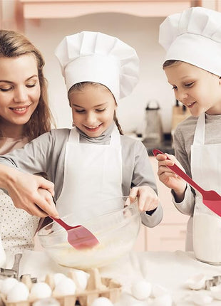 Kaluns Silicone Spatula Set 4 Pcs Rubber Spatulas Silicone Heat Resistant 600°F, Spatulas for Nonstick Cookware, Seamless Design with Stainless Steel Core, Dishwasher Safe, Bonus Tongs Included