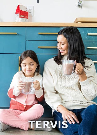 Tervis Clear & Colorful Tabletop Made in USA Double Walled Insulated Tumbler Travel Cup Keeps Drinks Cold & Hot, 16oz Mug, Blue Moon