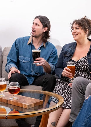 Libbey Craft Brews Assorted Beer Glasses Set of 6 with Gift Box – Lead‑Free Specialty Beer Glassware for IPA, Stout, Wheat, Lager, Sour & High‑ABV – Dishwasher Safe