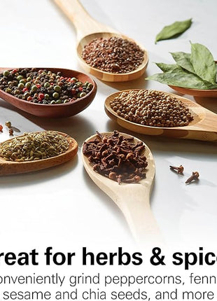 Hamilton Beach Fresh Grind Electric Coffee Grinder for Beans, Spices and More, Stainless Steel Blades, Removable Chamber, Makes up to 12 Cups, White