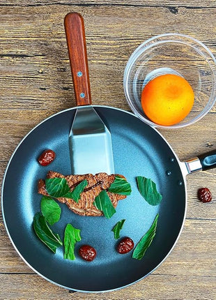 Metal Spatula for Cast Iron Skillet Grill Stainless Steel Spatula for Burger, Fish Turner Griddle Spatula, Spachulas Egg Flipper, Flat Top Metal Spatula for Cooking BBQ