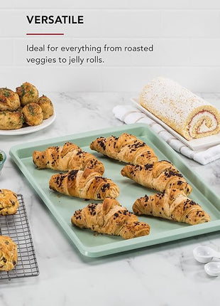 KitchenAid 13x18in Nonstick Aluminized Steel Baking Sheet, Pistachio