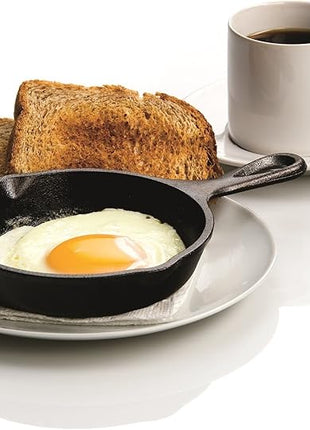 Lodge H5MS Heat Enhanced and Seasoned Cast Iron Mini Skillet, 5-Inch