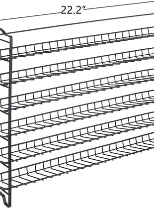 SWOMMOLY Spice Rack Organizer with 72 Empty Square Spice Jars, 340 Spice Labels with Chalk Marker and Funnel Complete Set,for Countertop,Cabinet or Wall Mount, Black