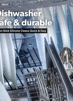 DI ORO Seamless Series 3-Piece Spoon/Ladle Set (RED)