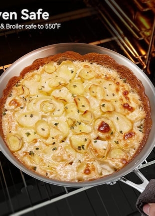 Duxtop Whole-Clad Tri-Ply Stainless Steel Induction Cookware Set, 10PC Kitchen Pots and Pans Set