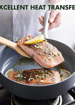 GreenPan Lima Hard Anodized Healthy Ceramic Nonstick 12 Piece Cookware Pots and Pans Set, PFAS-Free, Oven Safe, Gray