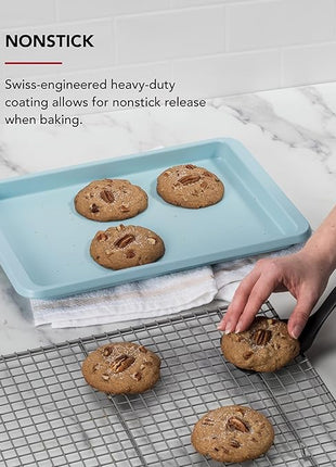 KitchenAid 9x13in Nonstick Aluminized Steel Baking Sheet, Mineral Water