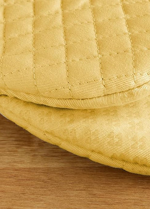 KitchenAid Asteroid Mini Oven Mitt Set, 5.5"x8", Buttercup Yellow, 2 Piece