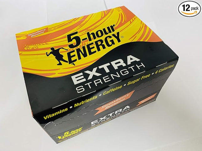 5-hour ENERGY® Shot, Extra Strength, Strawberry Banana, 1.93 Ounce, 12 Count