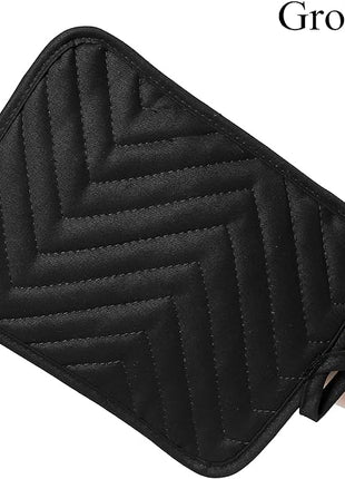 GROBRO7 5Pack Cotton Pocket Pot Holder Set Kitchen Heat Resistant Potholder Machine Washable Hot Pads Bulk Oven Mitts Black Plain Hot Pads Trivet for Baking Cooking with Pocket 7x9