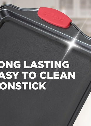 NutriChef 21-Piece Nonstick Cookware Set - PTFE/PFOA/PFOS Free Heat Resistant Lacquer Kitchen Ware Pots Pan w/ Cool-Touch Handles, Saucepan, Fry Pans, Lid, Bakeware, For Gas Electric Ceramic Cooktops