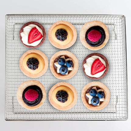 Air Fryer Basket, Compatible with Cuisinart TOA-60 Series/TOA-65 Air Fryer. Made with 304 Food-Grade Stainless Steel Wire Rack for Cooking and Baking in a Convection Toaster Oven