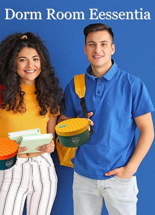 AI LOVE PEACE Ramen Bowl, 40 oz Microwaveable Noodle Cooker for Ramen, Pho, Soup, and Pasta, Dishwasher Safe and Portable, Ideal for Home, Office, Dorm, or Gift (Green)