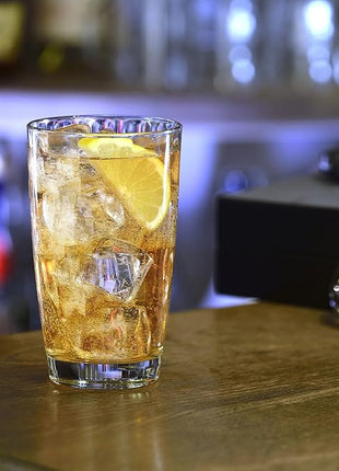 Bormioli Rocco Diamond Cooler Glasses, Clear, 16 oz, Set of 6