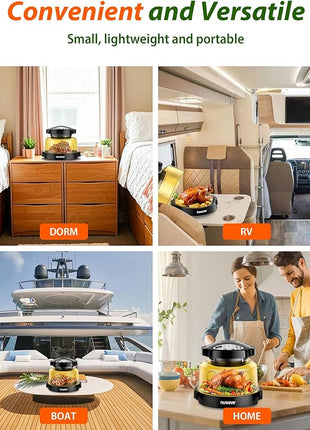 Nuwave Oven Pro Plus Air Fryer, Infra-Red Countertop, 2025 Advanced Convection, No Defrosting or Preheating, Cook Fresh or Frozen, Durable Power Dome, 100 Presets & 50 Memory, PFAS Free, Black