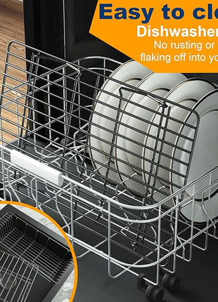 3 Tier Stackable Cooling Rack for Batch Cooling Cookie, Pizza, Cake-15.8”x 10”- Heavy Duty Cooling Racks for Cooking and Baking, Oven and Dishwasher Safe Baking Supplies-Black