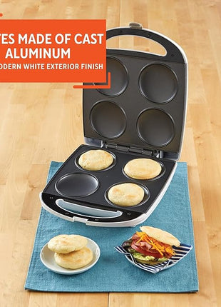 IMUSA USA 4 Slot Electric Arepa Maker with Nonstick Surface (1,200-Watts)