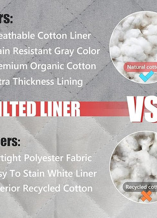 Rorecay 6pcs Oven Mitts and Pot Holders Sets for Kitchen, Extra Long Silicone Oven Gloves Heat Resistant 500 Degrees Non-Slip Potholders Hot Pads for Baking Cooking, Quilted Liner, Red