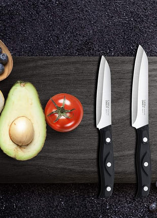2PCS Paring Knife - Little Cook Paring Knife Set - Ultra Sharp Kitchen Knife - Fruit Knife - German stainless Steel - ABS Handle