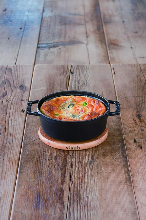 Staub La Cocotte Oval 40509-478 Pico Cocotte Oval Black 5.9 inches (15 cm) Small, Both Handed Casting, Enameled Pot, Induction Compatible, Japanese Authentic Product