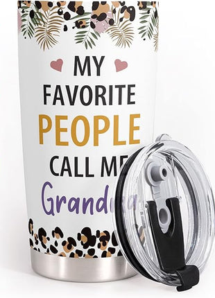 Macorner Grandma Gifts - Stainless Steel Tumbler 20oz for Women - Birthday Christmas Mothers Day Gift for Mom Nana Mimi From Daughter Son Grandkids - Best Grandma Ever
