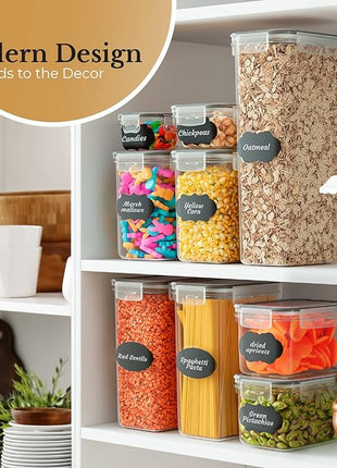 Chef's Path Airtight Food Storage Container Set with Lids - Superior Variety Pack of 36 for Kitchen & Pantry Organization, BPA Free Kitchen Storage Containers for Cereal, Flour &, Sugar