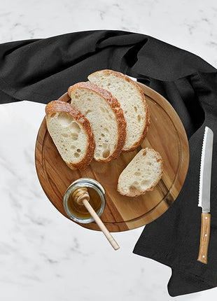 Urban Villa Halloween Flour Sack Kitchen Towels 27”x27” 12 Pack Black Color Dish Towels 100% Cotton Flour Sack Kitchen Towels for Embroidery DIY Projects Cloth Diapers Cheese Strainers Dish Cloths