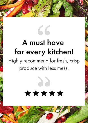 OXO Good Grips Stainless Steel Salad Spinner, 6.34 Qt.