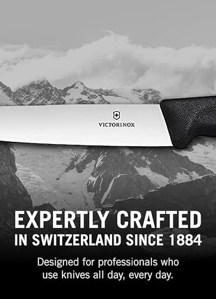 Victorinox Swiss Classic Steak Knives - Kitchen Utensils - Ergonomic, Stainless Steel Meat Knives - Black Handles, Straight Edge, 6-Piece Set