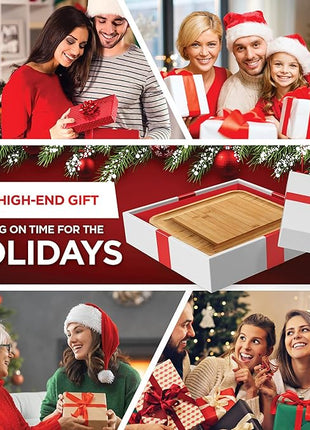 Personalized Charcuterie Board Gift Set - Custom Engraved Charcuterie Boards, Bamboo Cheese Board & Meat Platter - Wedding Gifts, Housewarming Gift for New Home, Anniversary, Birthday, Christmas Gifts