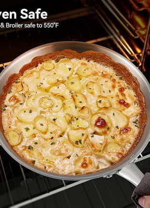 Duxtop Whole-Clad Tri-Ply Stainless Steel Induction Cookware Set, 9PC Kitchen Pots and Pans Set