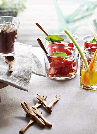 Bormioli Rocco Essential Decor Glassware – Set Of 12 Mini 7.5 Ounce Drinking Glasses For Water, Beverages ,Cocktails & Candle Holders – 7.5oz Clear Tempered Glass Tumblers