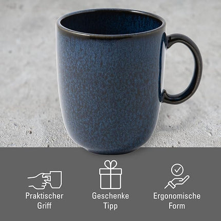 Villeroy & Boch Lave Bleu Mug, Premium Porcelain