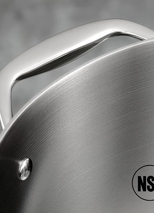 Tramontina Signature Tri-Ply Clad Stainless Steel 9-Piece Cookware Set with Lids, Pots and Pans Kitchen Set, Induction-Ready, Dishwasher-Safe, NSF-Certified