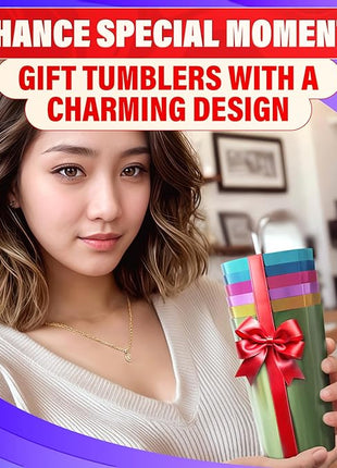 Retro Aluminum Cups 15 oz Set of 6 - Christmas Metal Tumblers for Cold Drinks, Festive Color-Finished Metal Cups for Drinking, Stackable and Dishwasher-Safe, for Home, Camping, Patio & Holiday Parties