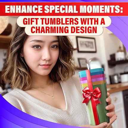 Retro Aluminum Cups 15 oz Set of 6 - Christmas Metal Tumblers for Cold Drinks, Festive Color-Finished Metal Cups for Drinking, Stackable and Dishwasher-Safe, for Home, Camping, Patio & Holiday Parties