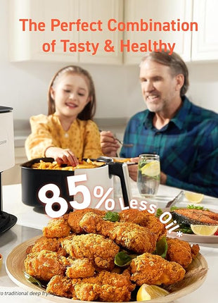 COSORI Air Fryer Pro LE 5-Qt Airfryer, With 20PCS paper liners, 10 Functions that Dry, Bake, Roast &Preheat, Shake Reminder, Up to 450℉, 85% Oil less, Compact, 130+ Recipes, Dishwasher Safe, White