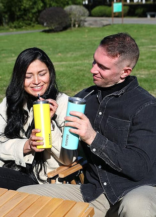 BJPKPK Skinny Tumbler with Lid 20 oz Stainless Steel Slim Vacuum Insulated Tumblers Cup,Gray