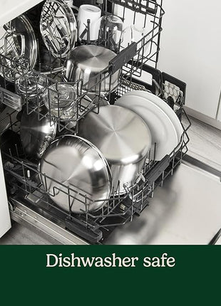 Cuisinart 15 Piece Cookware Set, MultiClad Pro Triple Ply, Silver, MCP-15N