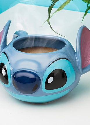 Disney Lilo and Stitch Officially Licensed Oversized Coffee Mug, Heat Resistant Disney Character Novelty Gift and Keepsake Tea Cup | Paladone