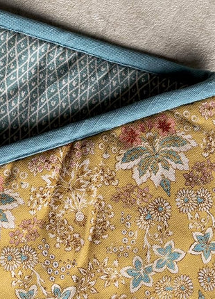 Maison d' Hermine Double Oven Mitts 100% Cotton 7"x35" Double Oven Mitt Heat Resistant BBQ Cooking Gloves with Loop, Baking, Grilling, Home, Kitchen, Handling Hot Pans Spring Summer (Marquise)