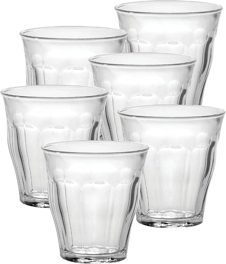 Duralex - Picardie Tumbler, Clear, 4 3/8 ounce, Set of 6