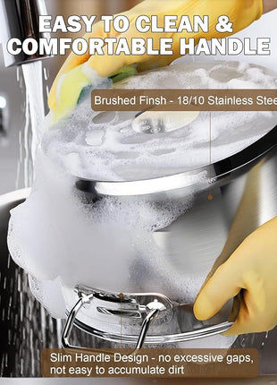 Cooks Standard Stockpots Stainless Steel, 24 Quart Professional Grade Stock Pot with Lid, Silver