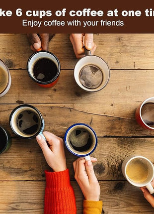 6 Cup Manual Espresso Maker, Small Espresso Machines for Home, Cuban Coffee Maker with Detachable Base & Overheat Protection,Cafeteras Electricas Modernas Moka Pot, Greca Electrica De Cafe Gift