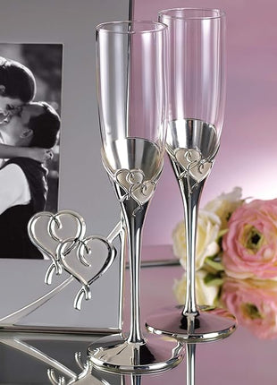 Lenox True Love Glass Flute Pair Clear, 1.25 LB