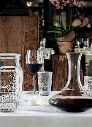 Bormioli Rocco Romantic Water Glass [Set Of 4] | 10.25 oz Premium Glass Set For Refreshments, Soda & Beverages | Italian Quality Glassware, Perfect For Dinner Parties, Bars & Restaurants