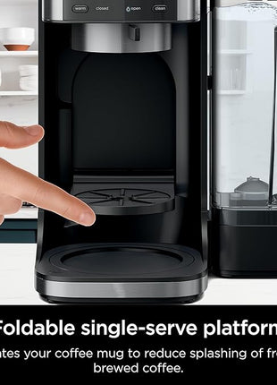 Ninja | Drip Coffee Maker | DualBrew Pro Hot & Iced Coffee Machine | Use with K-Cup Coffee Pods | 3 Brew Styles (Classic, Rich, & Iced) | 60oz Removable Reservoir & Dishwasher Safe | Black | CFP101